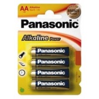 PILA PANASONIC LR06 AA ALKALINE 4 UNIDADES