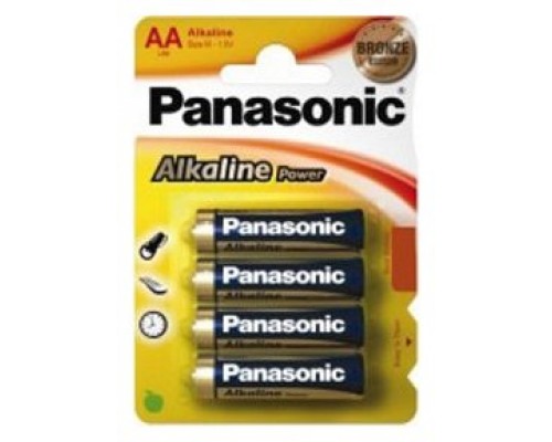 PILA PANASONIC LR06 AA ALKALINE 4 UNIDADES