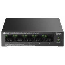 SWITCH GIGABIT DE SOBREMESA DE 5 PUERTOS CON 4 PUERTOS POE+