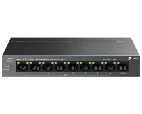 TP-LINK SWITCH 9 PUERTOS 10/100 + 8 PoE+