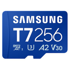 Samsung Micro SDXC T7 256GB clase10 U3 V30 A2-IA13 Samsung Micro SDXC T7 256GB clase10 U3 V30 A2