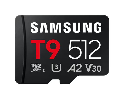 Samsung Micro SDXC T9 512GB clase10 U3 V30 A2 c/a
