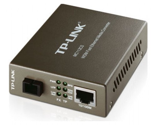 CONVERTIDOR TP-LINK RJ45 10/100 A FIBRA MONOMODO SC