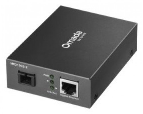 CONVERSOR DE FIBRA BIDIRECCIONAL OMADA MONOMODO MC212CS-2-DI4 CONVERSOR DE FIBRA BIDIRECCIONAL OMADA MONOMODO MC212CS-2