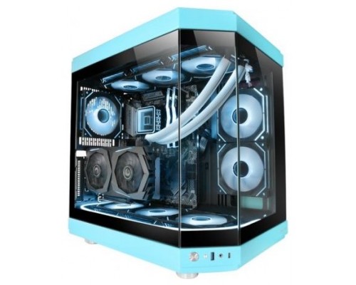 Mars Gaming Atx MC-3T Triple Cristal Azul