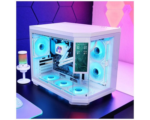 CAJA MICROATX MC3T CORELCDM BLANCO MARS GAMING
