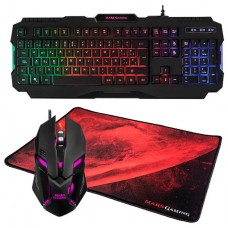 TECLADO+RATON+ALFOMBRILLA MARS GAMING MCP118 GAMING COMBO RGB