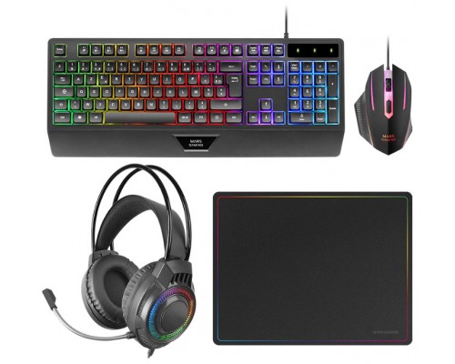 KIT COMBO PACK 4EN1 RGB MCP124 PRO MARS GAMING