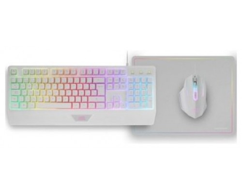 KIT COMBO PACK 3EN1 RGB MCP124 BLANCO MARS GAMING