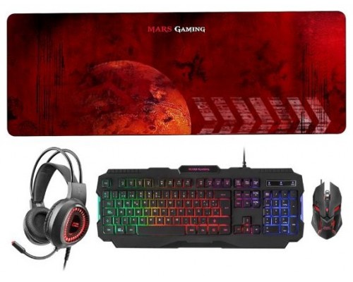 Mars Gaming Combo MCPRGB2 4IN1 RGB SPANISH