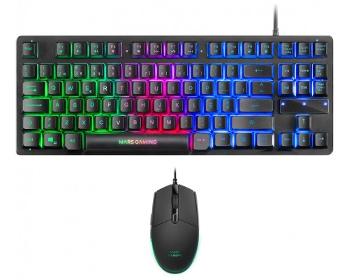 KIT COMBO PACK 3EN1 RGB MCPWTKL NEGRO MARS GAMING