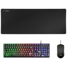 KIT COMBO PACK 3EN1 RGB MCPWX NEGRO MARS GAMING