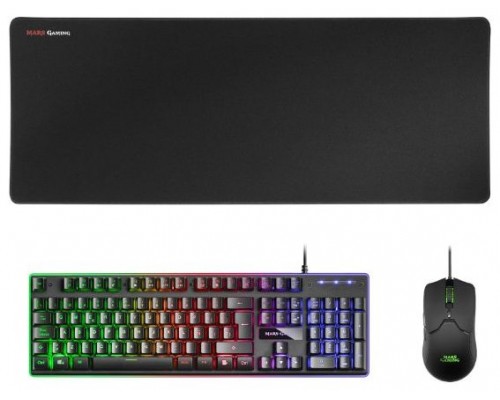 Mars Gaming Combo MCPX GAMING 3IN1 RGB Negro