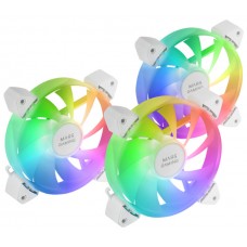 KIT 3 VENTILADORES AUXILIAR A-RGB 120MM MF-3A BLANCO MARS GAMING