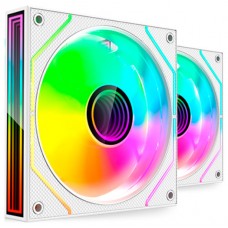 KIT 2 VENTILADORES AUXILIAR MF-3D PROX2R BLANCO MARS GAMING