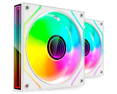 KIT 2 VENTILADORES AUXILIAR MF-3D PROX2R BLANCO MARS GAMING