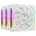 KIT 3 VENTILADORES AUXILIAR MF-LINKFINITY 2R BLANCO MARS GAMING