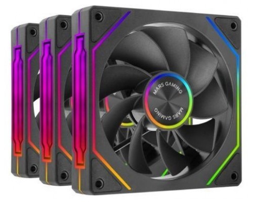 KIT 3 VENTILADORES AUXILIAR MF-LINKFINITY 2R NEGRO MARS GAMING