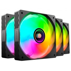 KIT 4 VENTILADORES AUXILIAR MF-SI4KIT A-RGB INFINITY NEGRO MARS GAMING