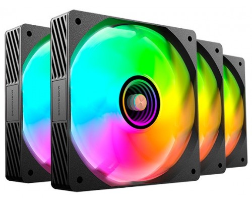 KIT 4 VENTILADORES AUXILIAR MF-SI4KIT A-RGB INFINITY NEGRO MARS GAMING