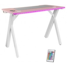 Mars Gaming Escritorio Rgb 100cm alfombri. Rosa