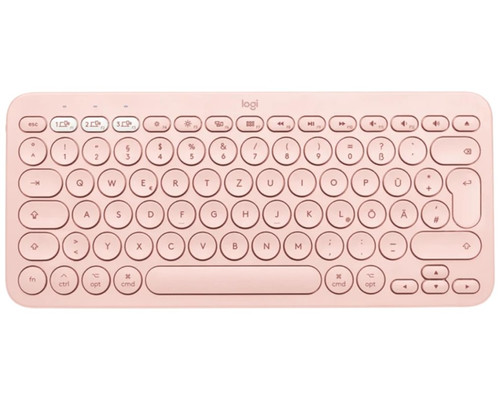 Teclado logitech k380 multi - device bluetooth rosa-MR14 Teclado logitech k380 multi - device bluetooth rosa