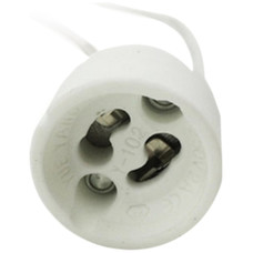 Porta lamparas silever electronics casquillo gu10-MR4 Porta lamparas silever electronics casquillo gu10