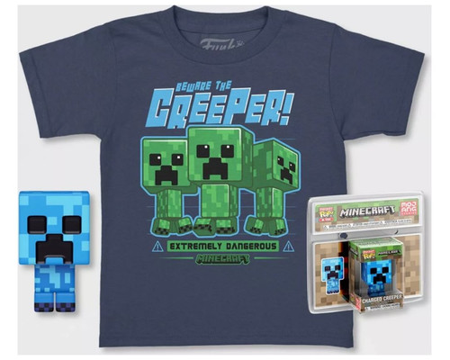 Pop & tee minecraft charged creeper-MR4 Pop & tee minecraft charged creeper