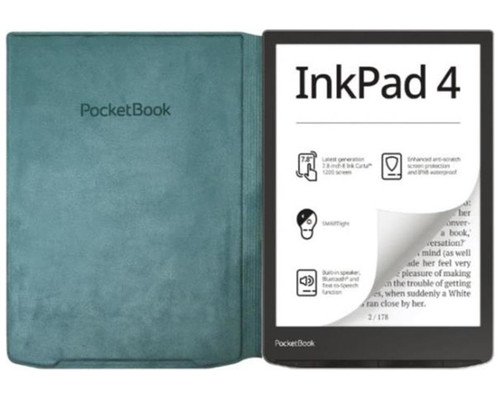 Pocketbook funda 743 flip cover verde