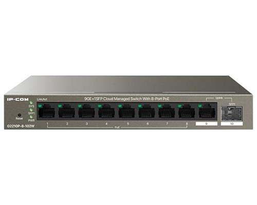 Switch ip - com g2210p - 8 - 102w 10 puertos-MR18 Switch ip - com g2210p - 8 - 102w 10 puertos