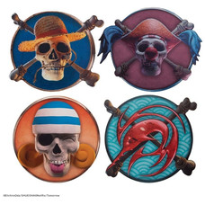 Set 4 posavasos cinereplicas one piece-MR1 Set 4 posavasos cinereplicas one piece