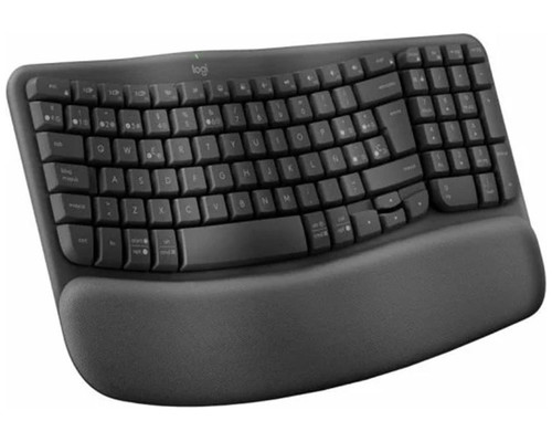 Teclado logitech wave keys bluetooth negro-MR30 Teclado logitech wave keys bluetooth negro