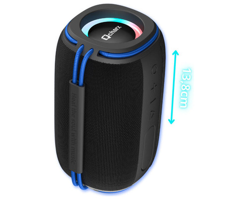 Altavoz qcharx flow mini negro 10w-MR3 Altavoz qcharx flow mini negro 10w