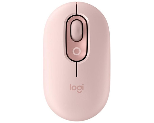 Raton inalambrico logitech pop mouse rosa-MR8 Raton inalambrico logitech pop mouse rosa
