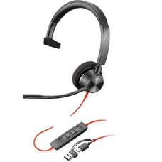 Auriculares poly monoaurales blackwire 3310 con-MR5 Auriculares poly monoaurales blackwire 3310 con