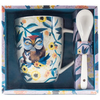 Taza con cuchara enesco buhos-1MR Taza con cuchara enesco buhos