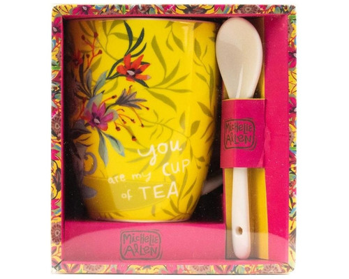 Taza con cuchara enesco you are-MR1 Taza con cuchara enesco you are