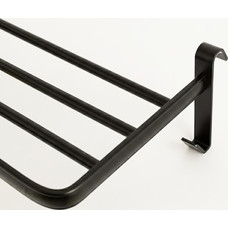 Yoevu repisa negra con ganchos compatible-MR2 Yoevu repisa negra con ganchos compatible
