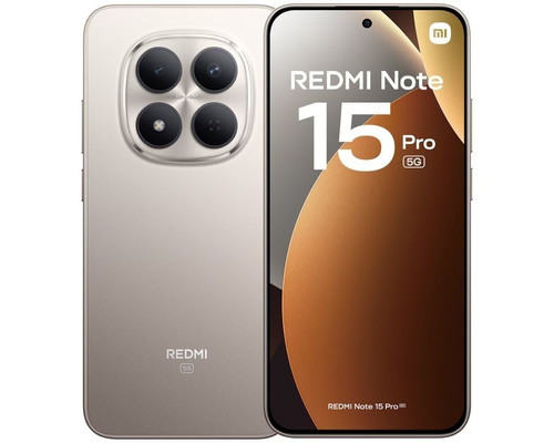 SMARTPHONE REDMI NOTE 15 PRO 5G (8+256GB) TITANIO XIAOMI-AA46 SMARTPHONE REDMI NOTE 15 PRO 5G (8+256GB) TITANIO XIAOMI