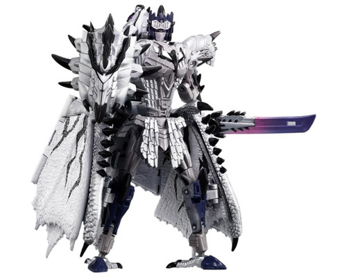 Figura hasbro transformers x monster hunter