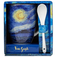 Taza con cuchara enesco noche estrellada