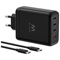 EWENT Cargador USB 140W GaN Fast 4-puertos 2m-29IA EWENT Cargador USB 140W GaN Fast 4-puertos 2m