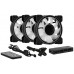 KIT 3 VENTILADORES AUXILIAR INTERNO 120MM AEROCOOL MIRAGE ARGB +HUB+MANDO