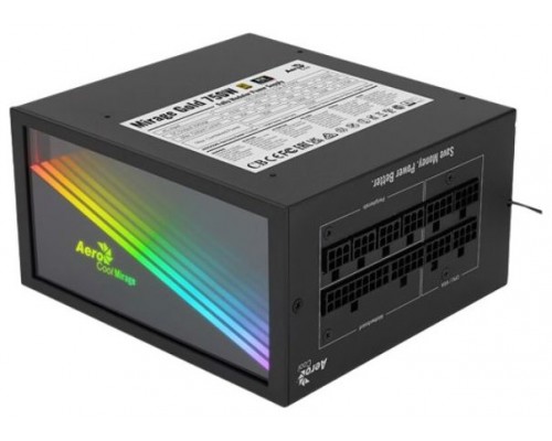 FUENTE ALIM. RGB MODULAR MIRAGE 750W 80+ GOLD AEROCOOL