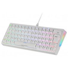 TECLADO MECANICO MKMINIPRO SWITCH BROWN RGB BLANCO MARS GAMING