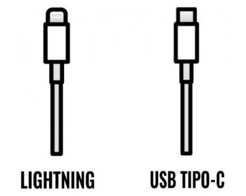 CABLE APPLE USB-C MACHO A  LIGHTNING MACHO 1M BLANCO