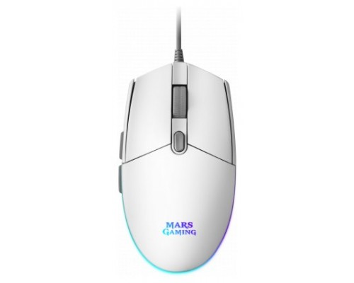 Mars Gaming Ratón MMG 3200dpi RGB FLOW Blanco