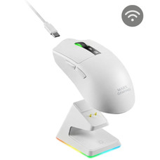 RATON OPTICO WIRELESS MMWELITE BLANCO MARS GAMING-AA9 RATON OPTICO WIRELESS MMWELITE BLANCO MARS GAMING