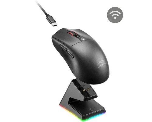 RATON OPTICO WIRELESS MMWELITE NEGRO MARS GAMING