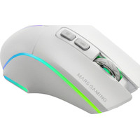 RATON OPTICO MMWVECTOR BLANCO MARS GAMING-6AA RATON OPTICO MMWVECTOR BLANCO MARS GAMING